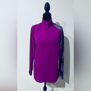 Nike Pro Combat Pullover Women’s Pink 1/4 Zip Fitted Therma Fit Gym Active